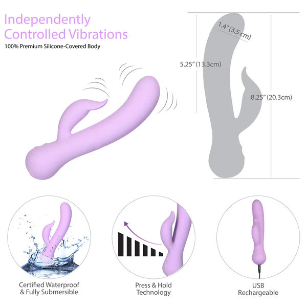 Swan® Duchess - Dual Vibrator - Rechargeable - Lilac