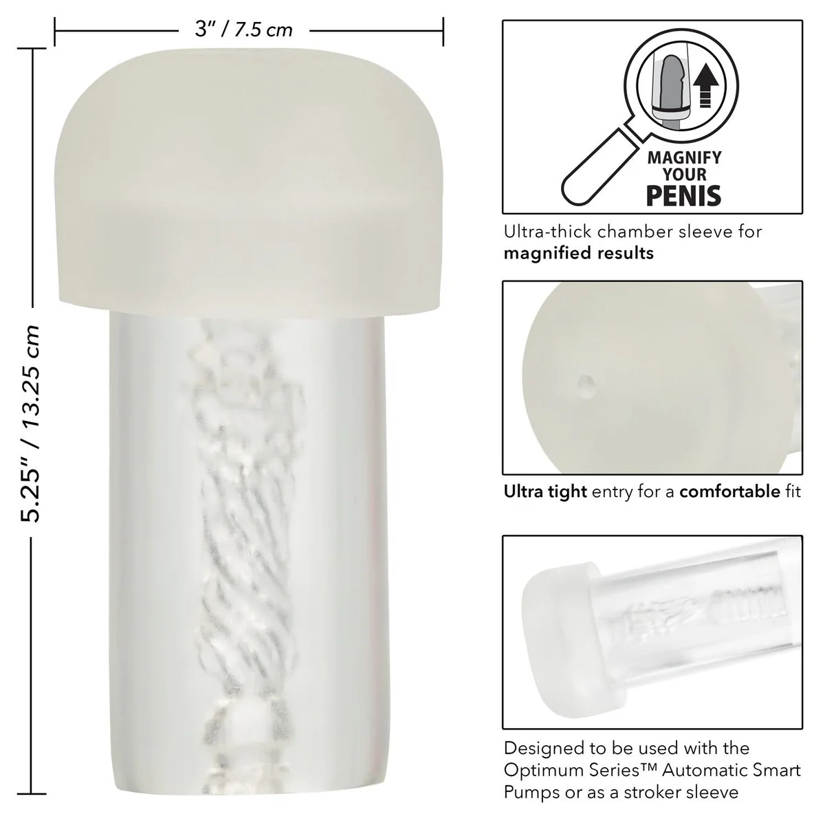 CalExotics Optimum Series Automatic Smart Pump Replacement Sleeve