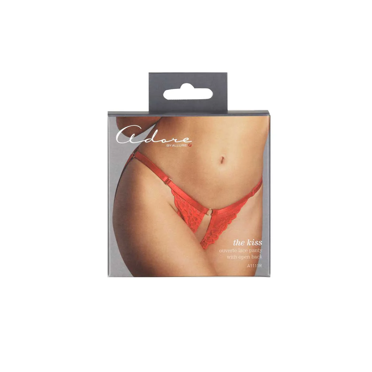 Allure – Adore – The Kiss Panty – Red – One Size