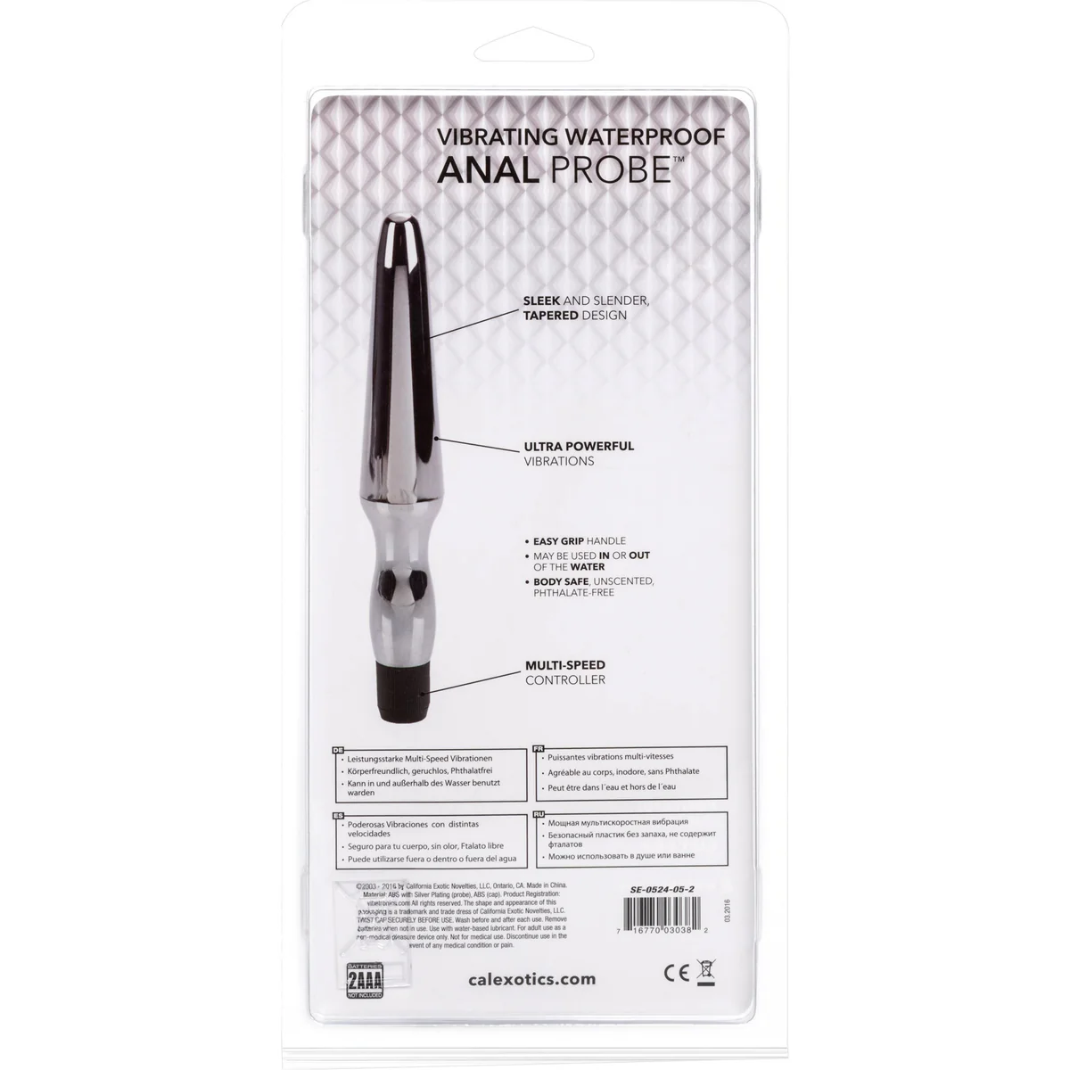 CalExotics Vibrating Waterproof Anal Probe
