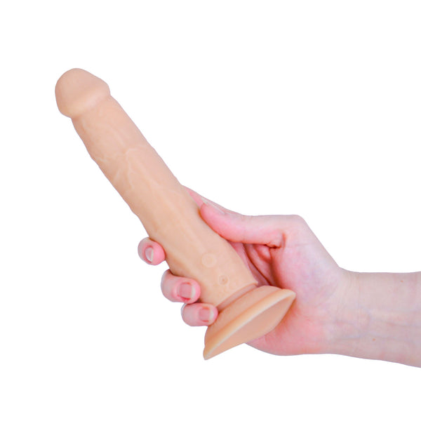 Naked Addiction 8” Rotating & Thrusting Dong - Vanilla - 88825