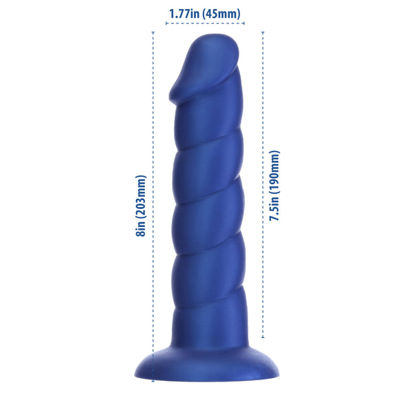 Addiction Fantasy – Unicorn Dildo – 8” – Blue