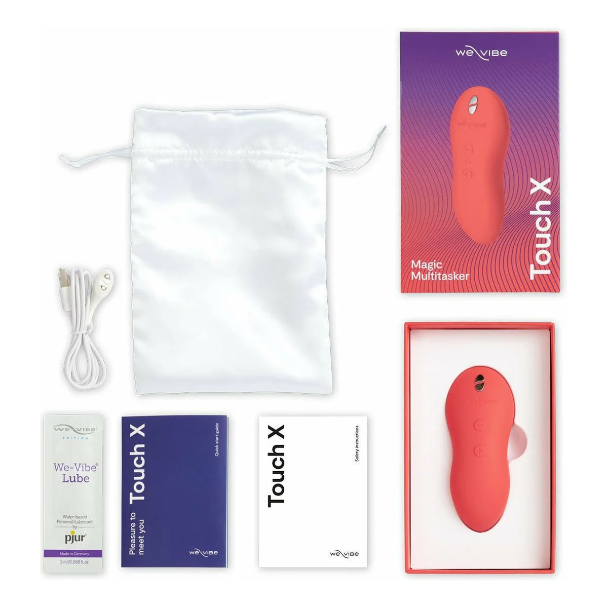 We-Vibe Touch X – Lay On Vibrator – Crave Coral