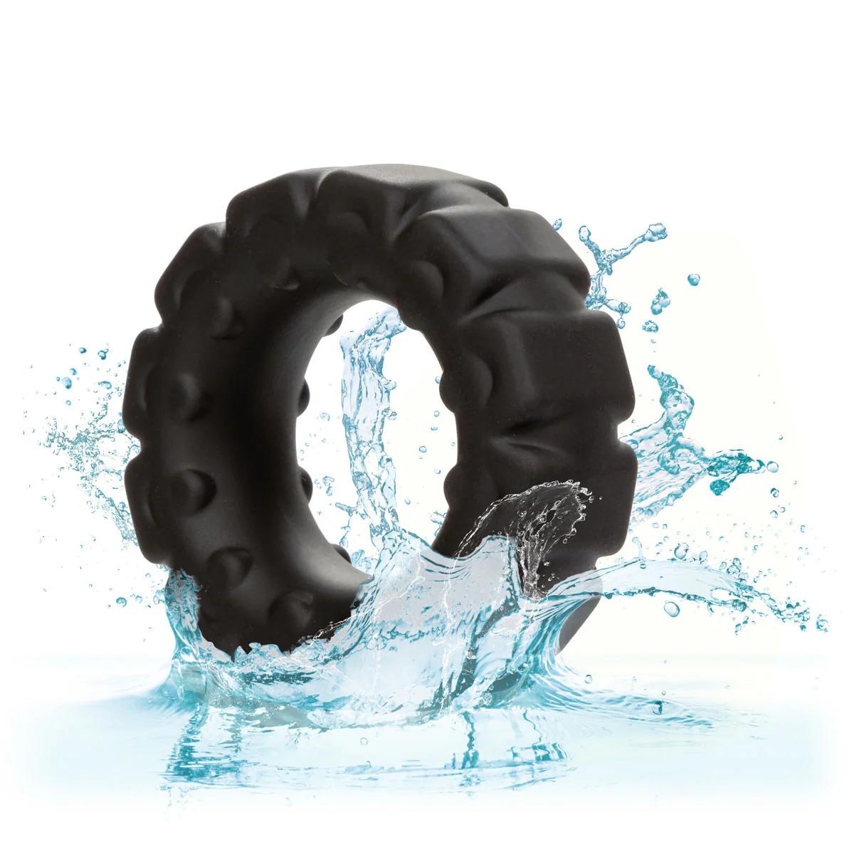 CaleXOtics – Alpha Ring – Liquid Silicone Prolong Tread Ring - Black