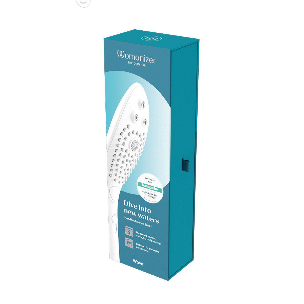 Womanizer® - Wave - Combined Shower Head & Water Massage Clitoral Stimulator - White