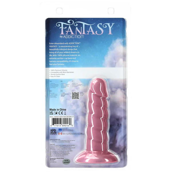 Addiction Fantasy – Unicorn Dildo – 5.5” – Pink