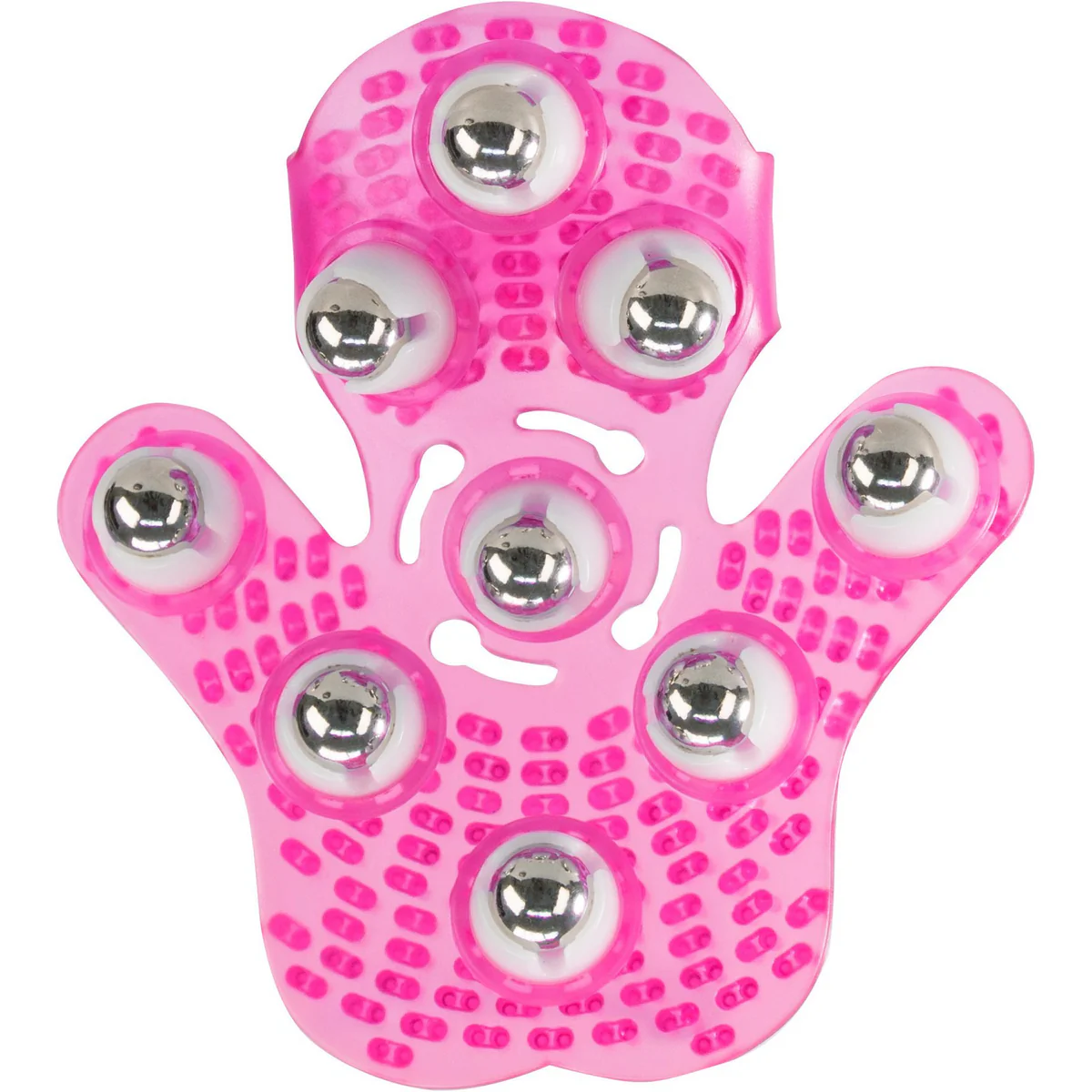 Simple and True Roller Balls Massage Glove - Pink