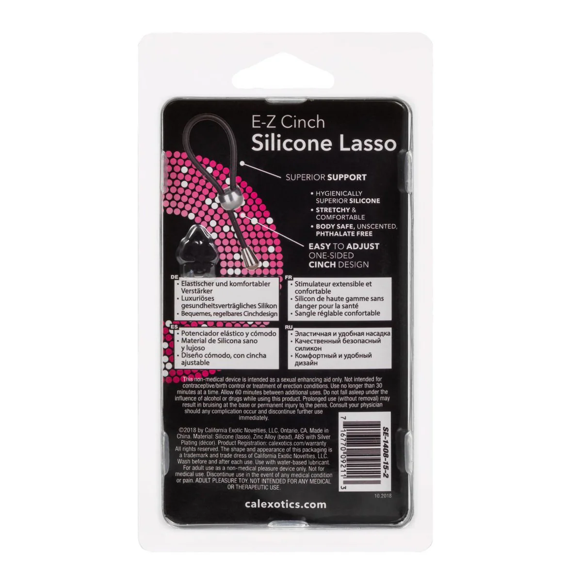 CalExotics E-Z Cinch Silicone Lasso - Black