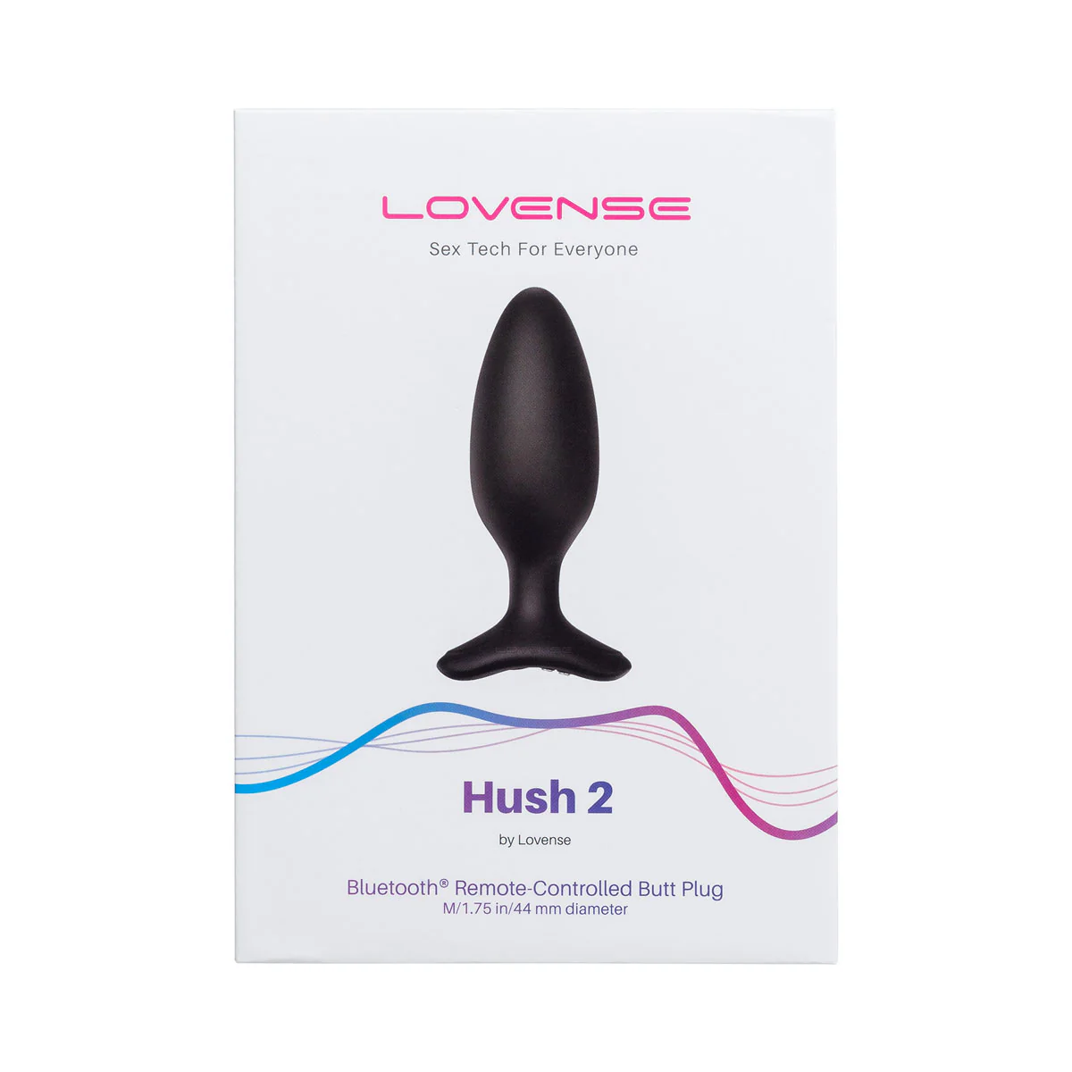 Lovense Hush 2 – 1.75 In. Bluetooth Vibrating Butt Plug – Black