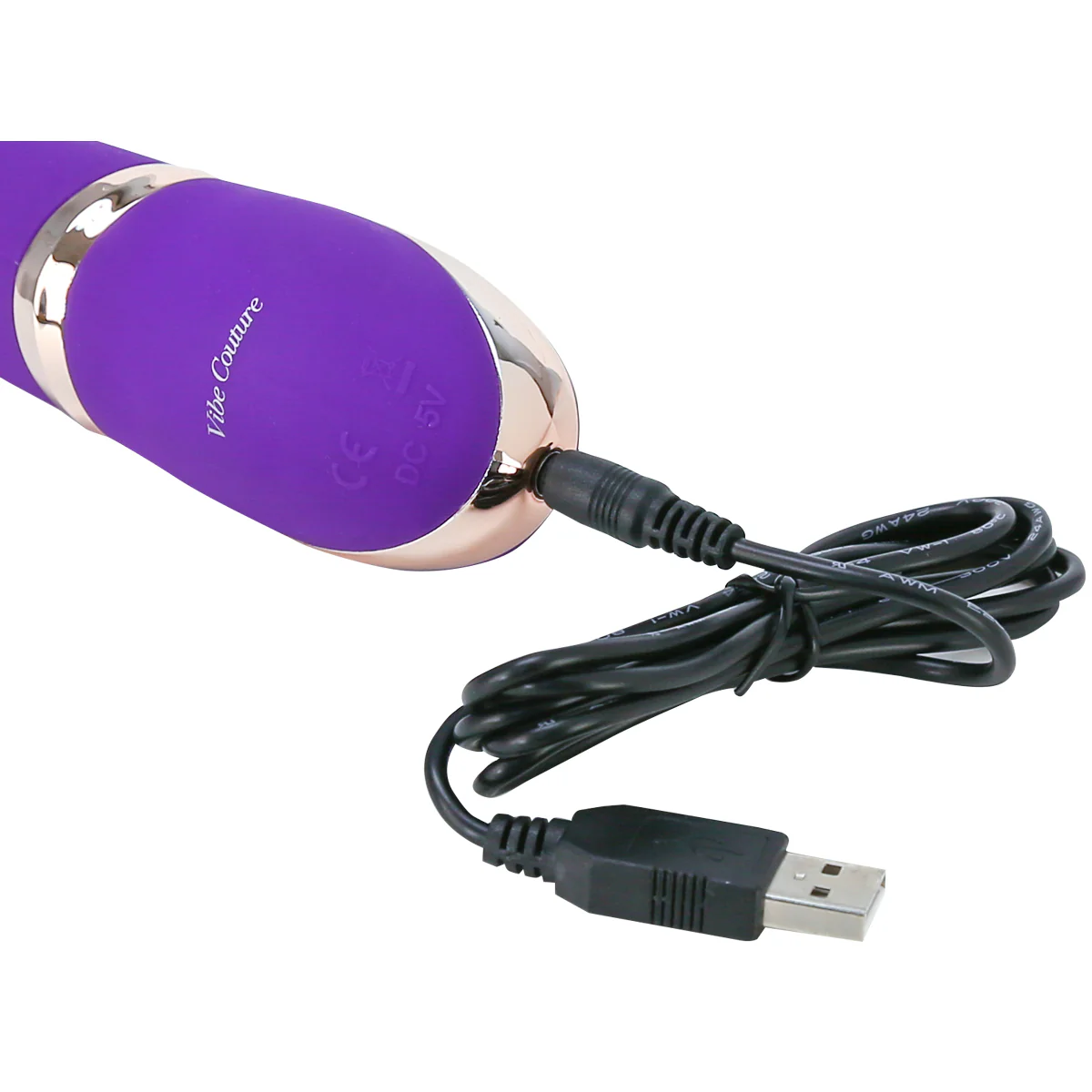 Vibe Couture® - Rabbit Ablaze Rechargeable Thrusting Vibrator – Purple