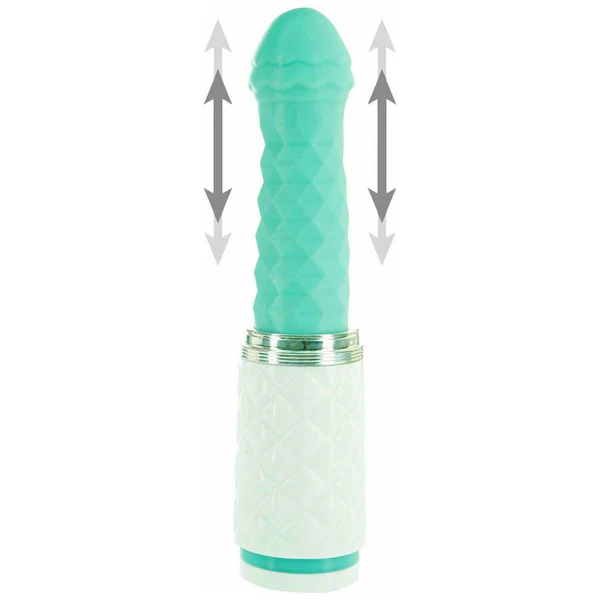 Pillow Talk Feisty - Thrusting Vibrator - Teal
