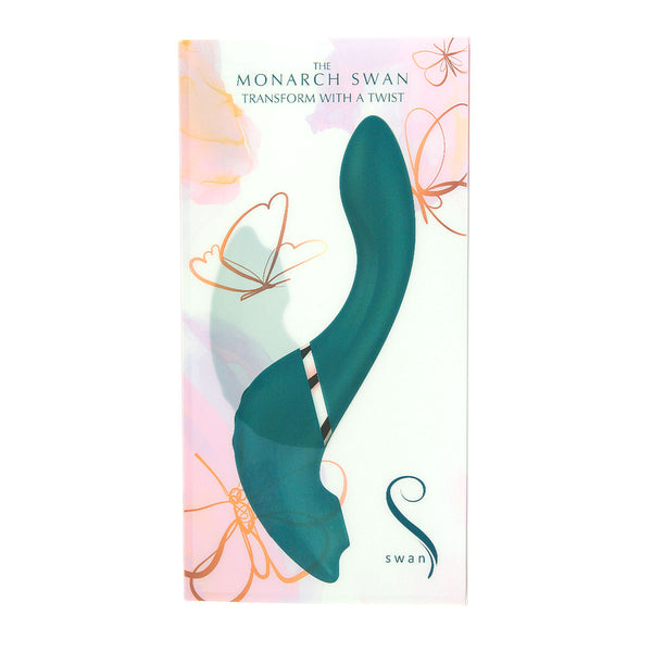 The Monarch Swan®- Transform With A Twist Vibrator & Stimulator - Teal