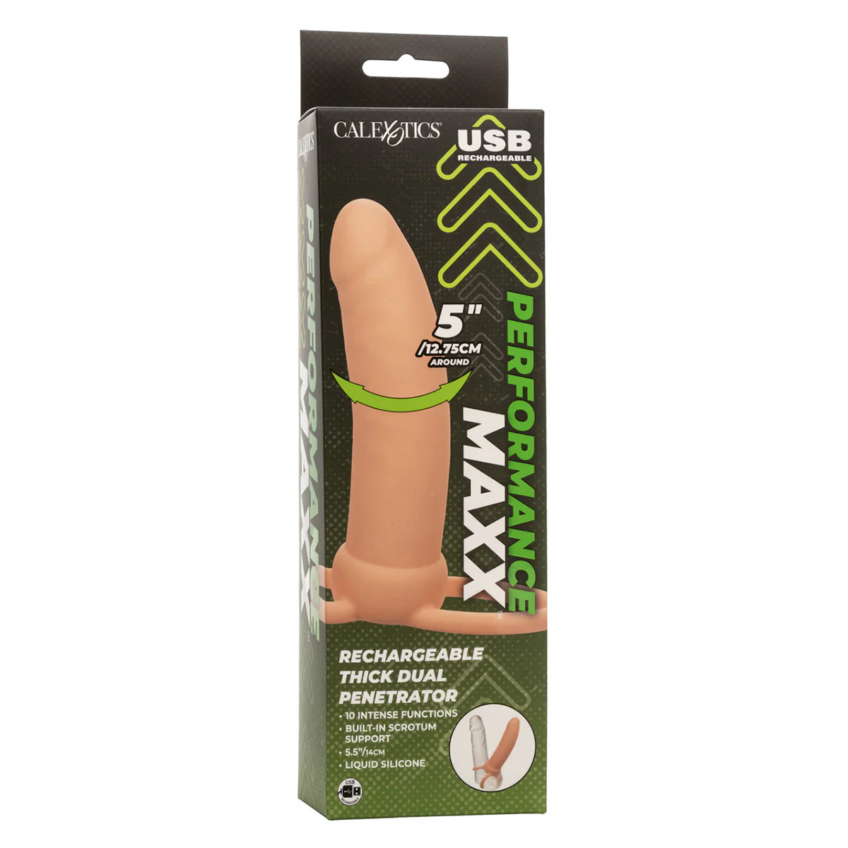 CaleXOtics Performance Maxx Rechargeable Thick Dual Penetrator