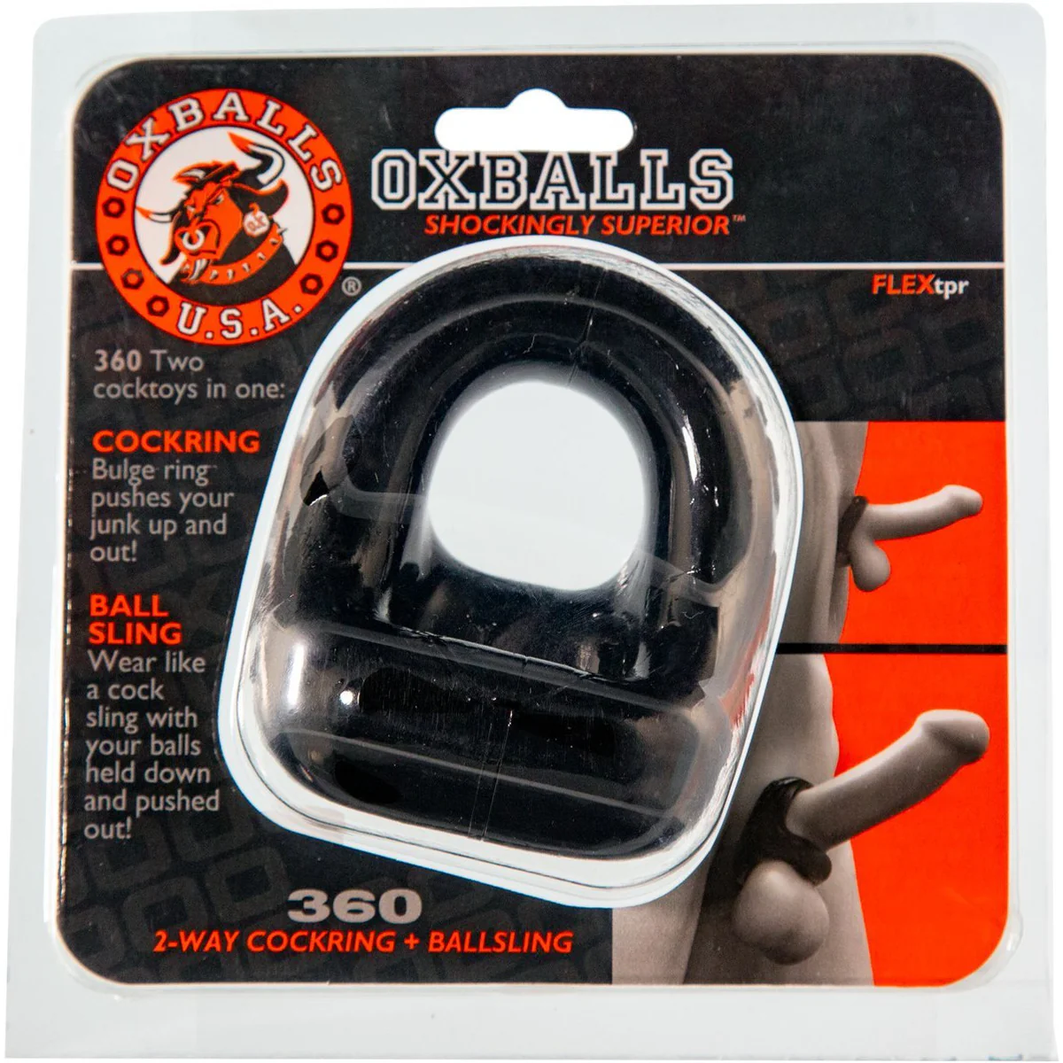 Oxballs 360 Dual Cockring & Ballsling