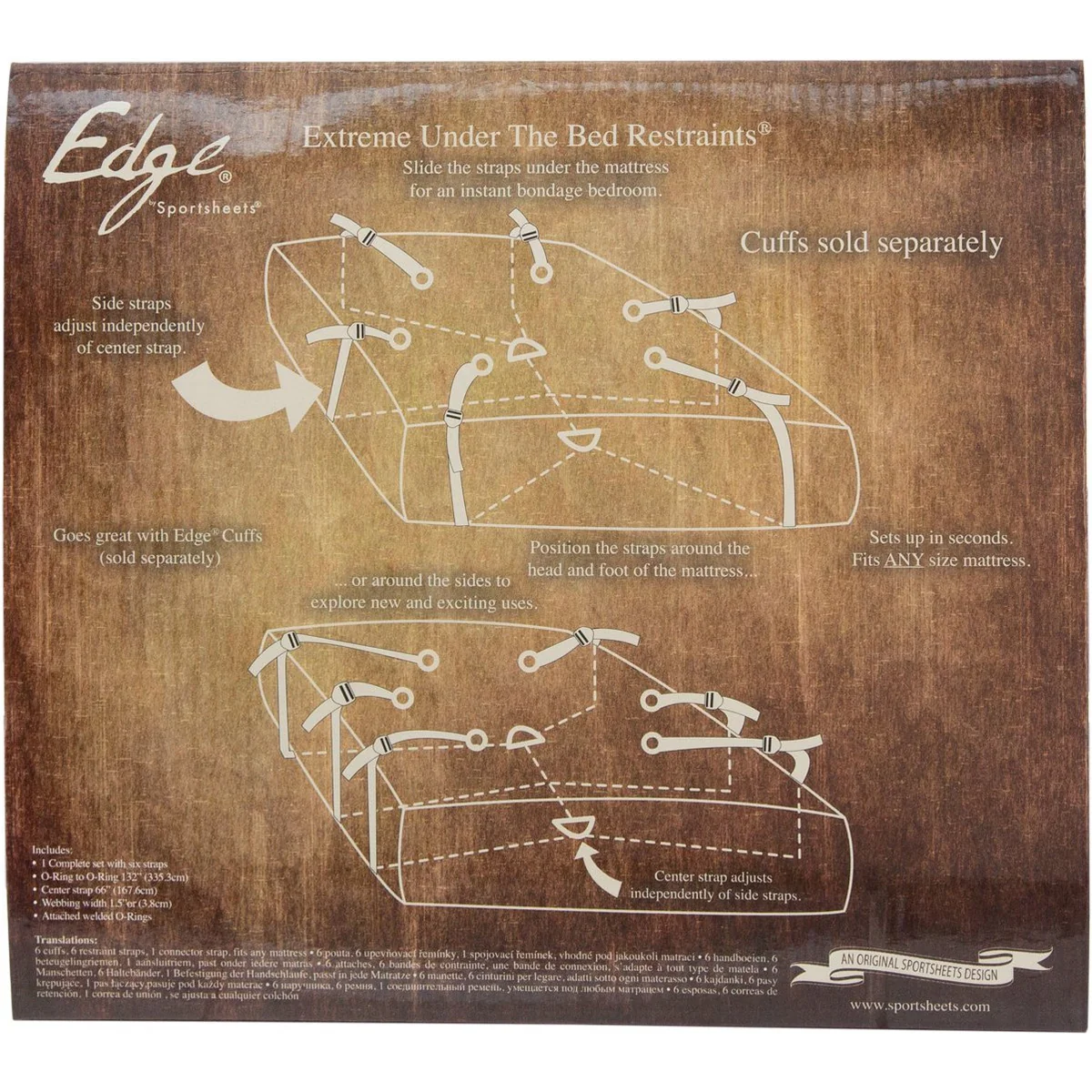 Sportsheets Edge - Under the Bed Restraints
