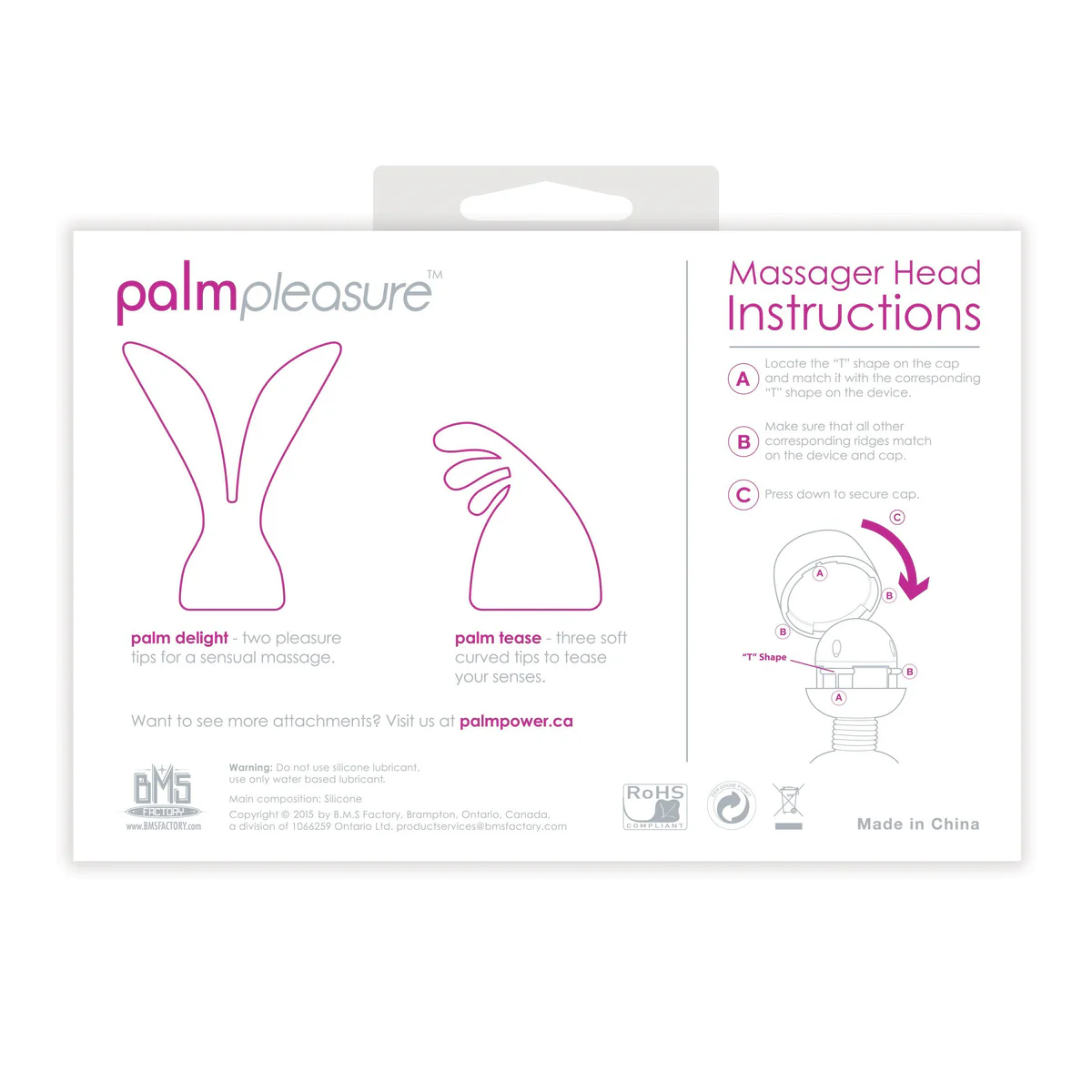 PalmPower PalmPleasure Head Attachments (For use with PalmPower)