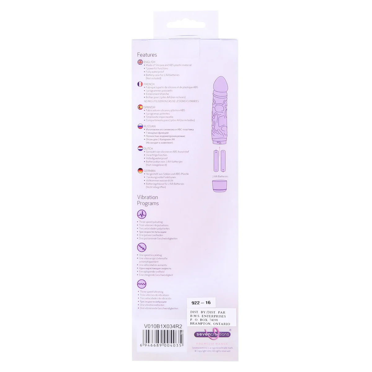 Seven Creations Silicone Classic Vibe - Pink
