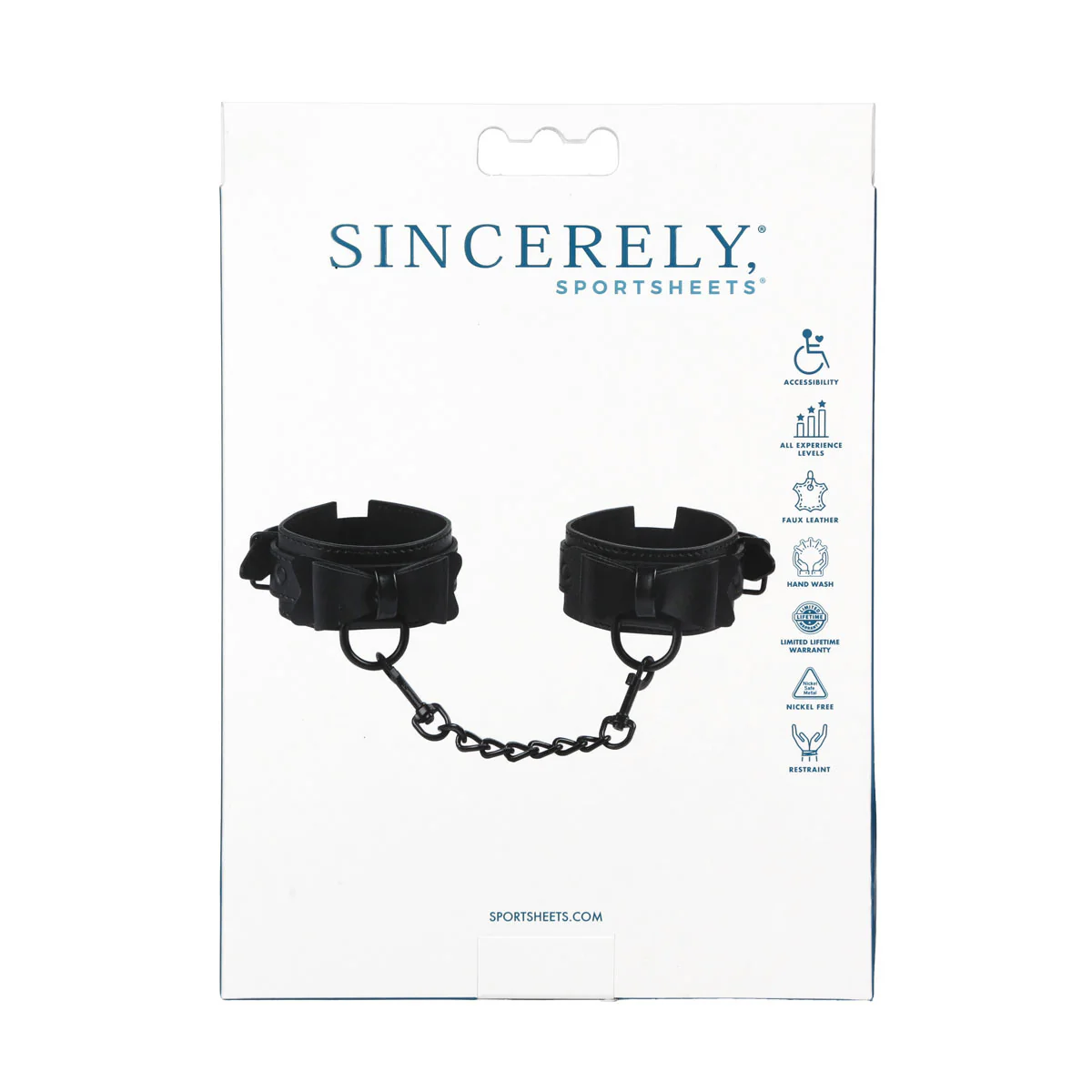 Sportsheets - Sincerely - Bow Tie Cuffs - Black