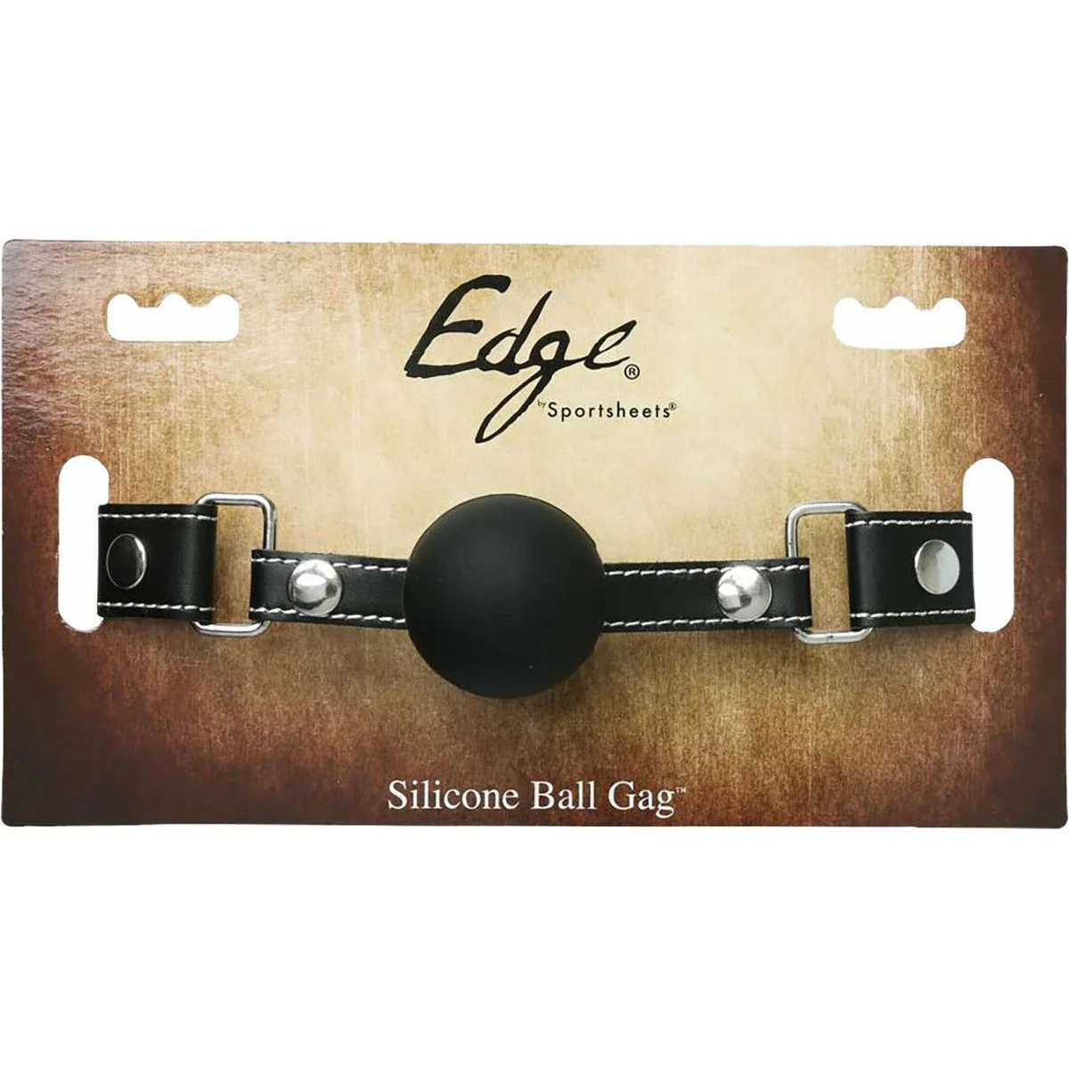 Sportsheets Edge - Silicone Ball Gag - Black