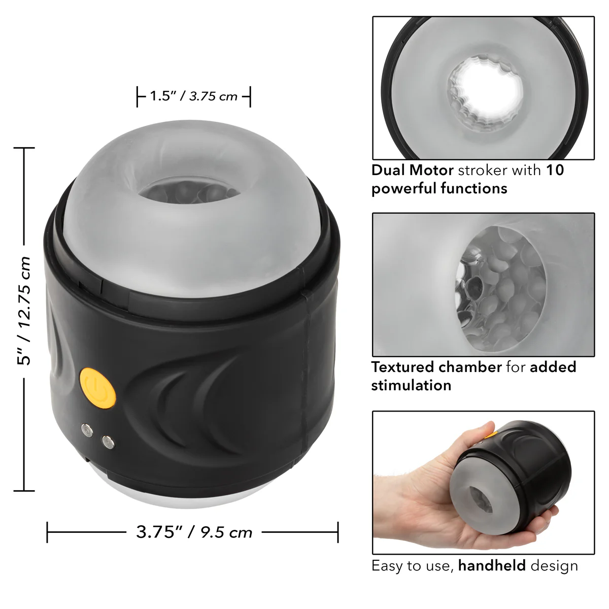 CalExotics® - Boundless™ - Dual Motor Stroker – Black