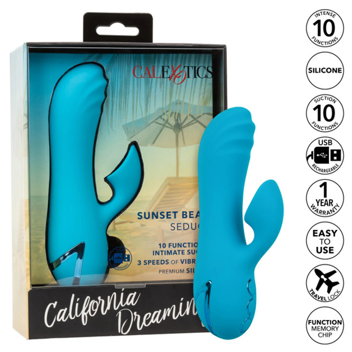CaleXOtics California Dreaming Sunset Beach Seducer - Blue