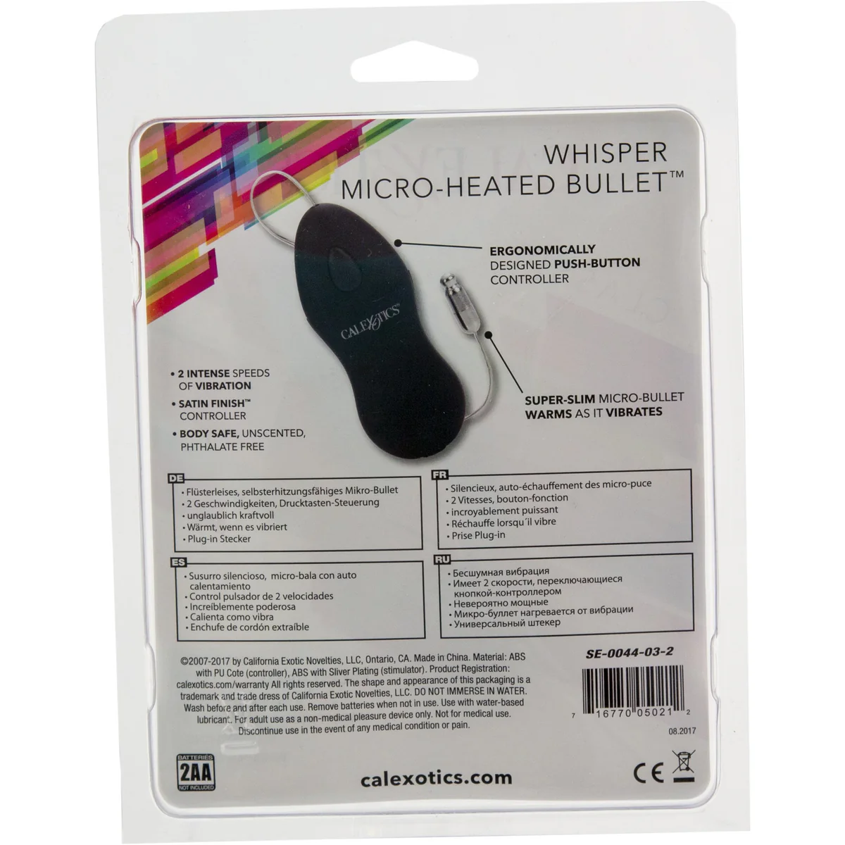 CalExotics Whisper Micro-Heated Bullet - Black