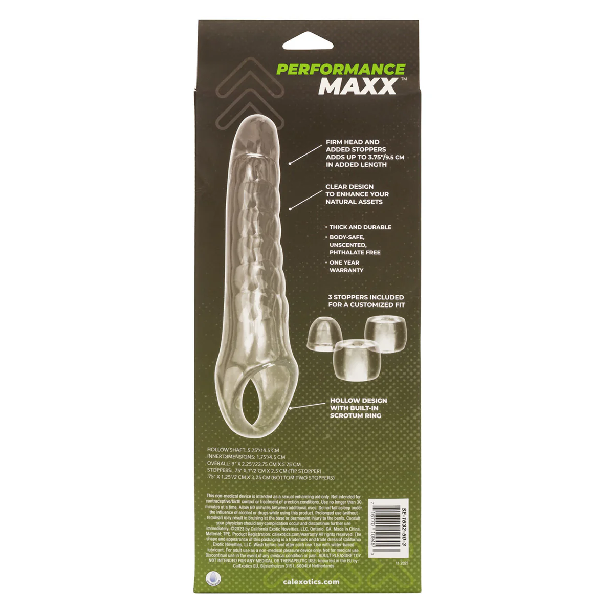 CaleXOtics Performance Maxx Clear Extension Kit