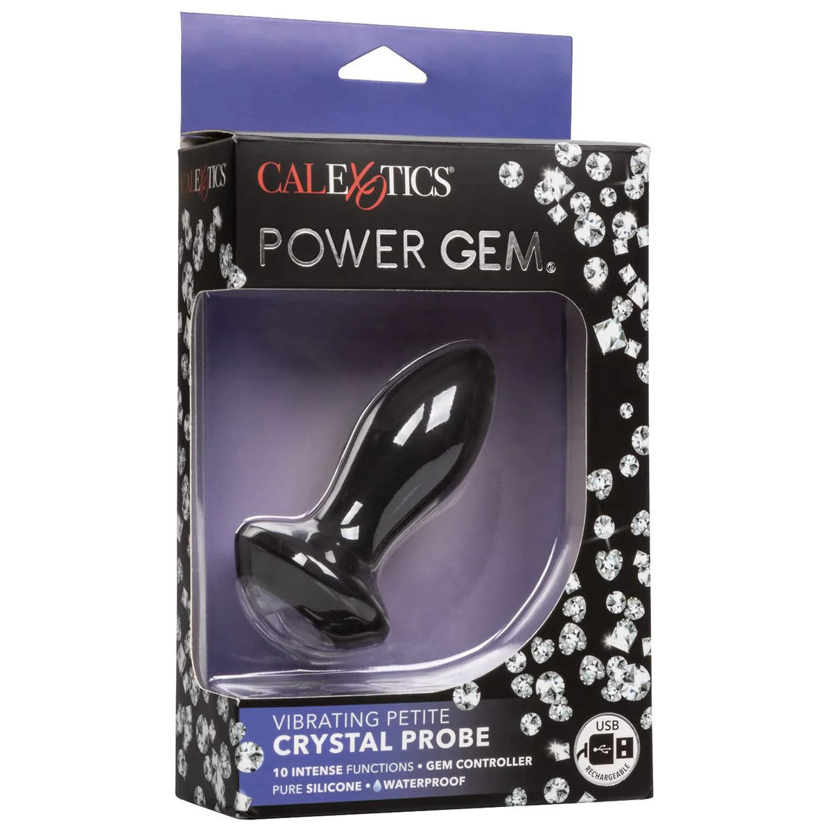 CalExotics Power Gem Vibrating Crystal Probe – Black