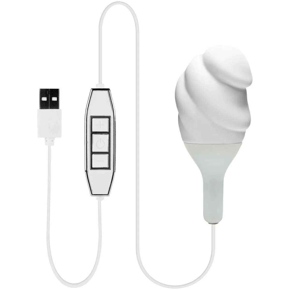 NMC Hands On - Textured Vibrator - Rechargeable - White