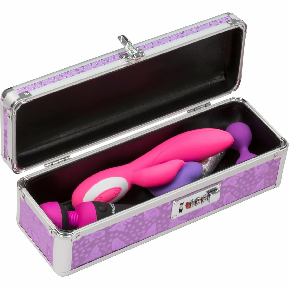 PowerBullet Simple and True - Lockable Vibrator Case - Purple