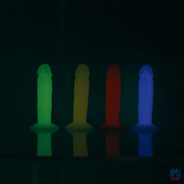 Addiction - Silly Willy – Glow in the Dark -  3.3” Silicone Dildo - 12 pcs