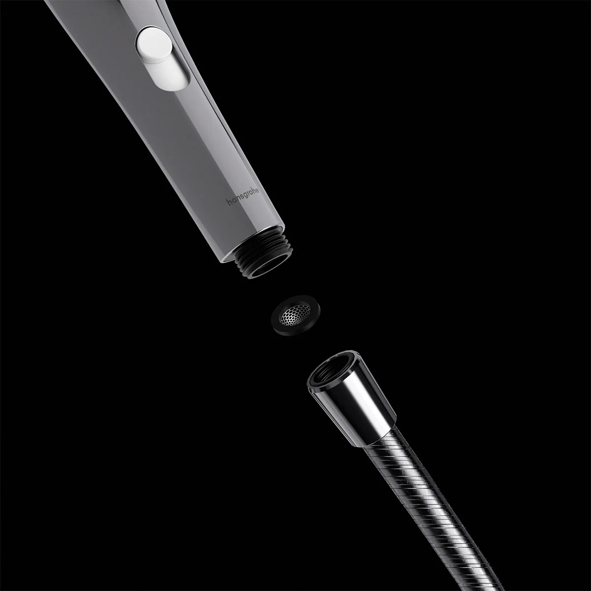 Womanizer® - Wave - Combined Shower Head & Water Massage Clitoral Stimulator - Chrome