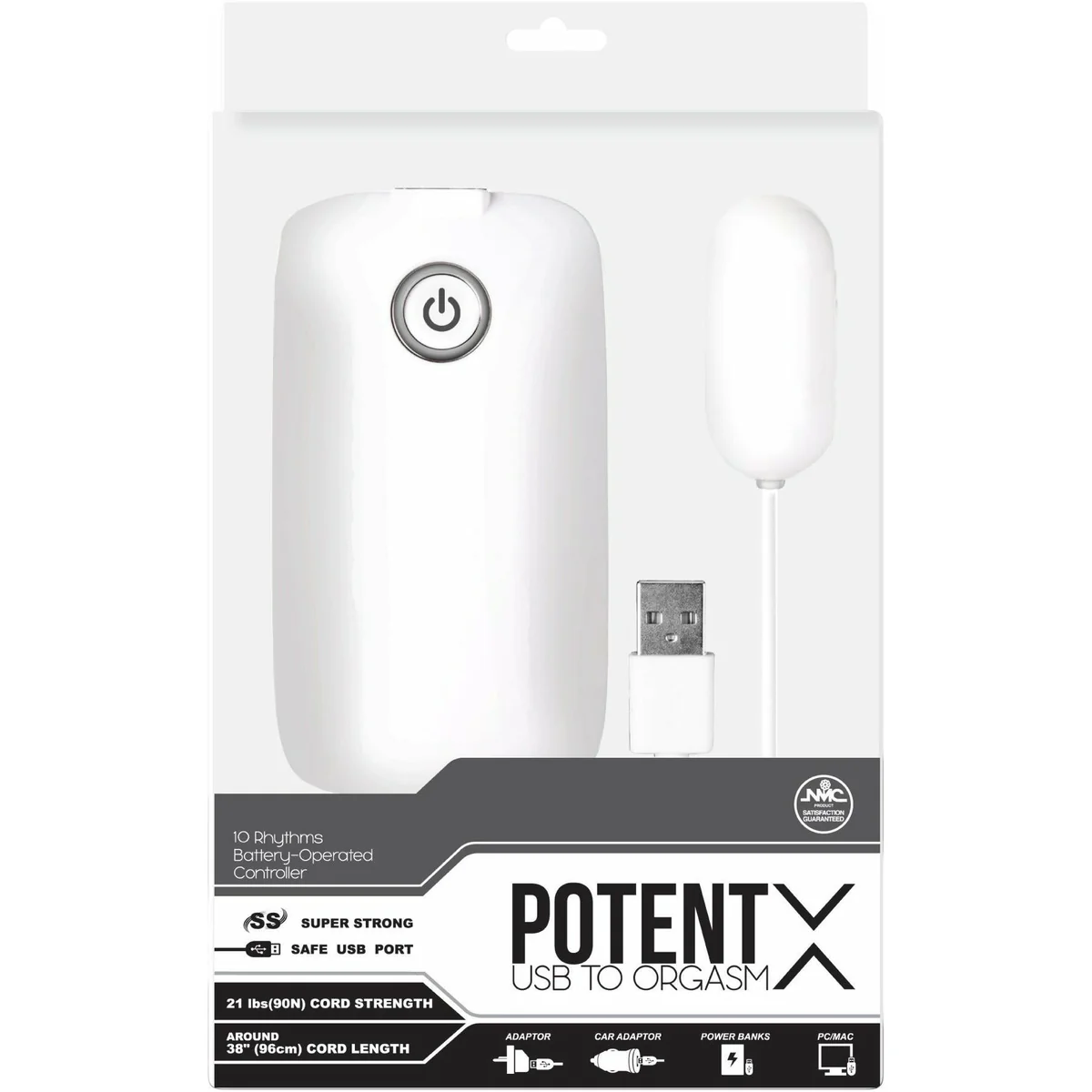 NMC Potent X - Bullet Vibrator - White