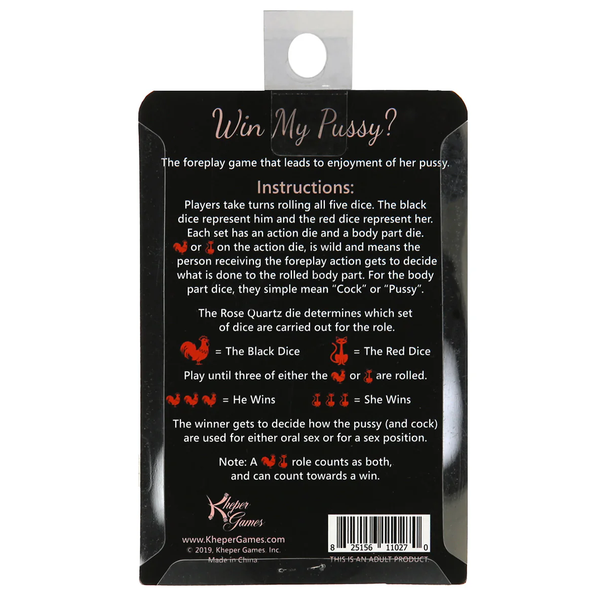 Kheper Games Win My Pussy – Sex Dice