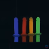 Addiction - Silly Willy – Glow in the Dark -  3.3” Silicone Dildo - 12 pcs