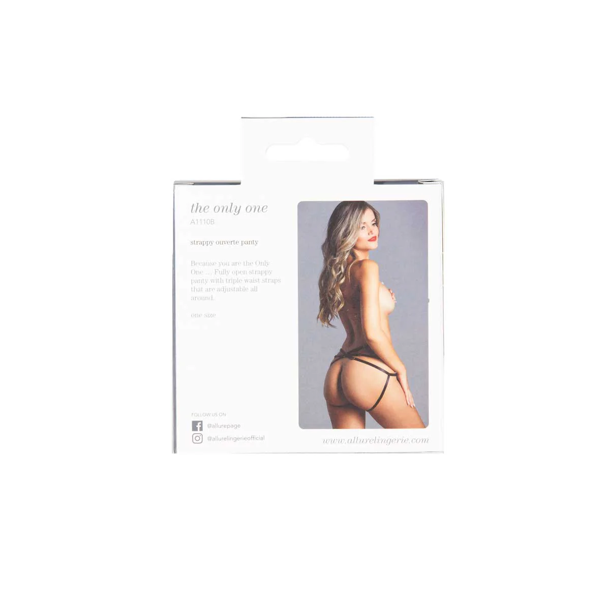 Allure – Adore – The Only One Panty – Black – One Size