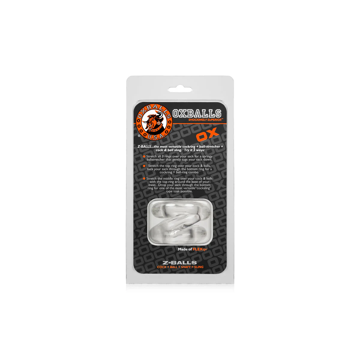 Oxballs Z-Balls Ball Stretcher – Clear