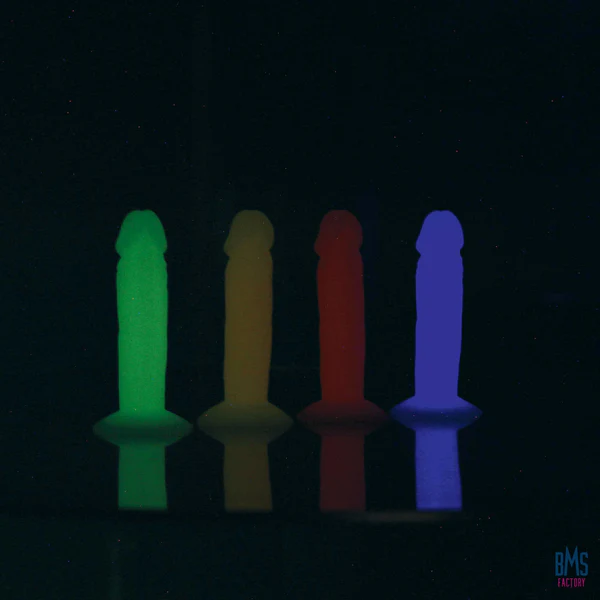 Addiction - Silly Willy – Glow in the Dark -  3.3” Silicone Dildo - 12 pcs