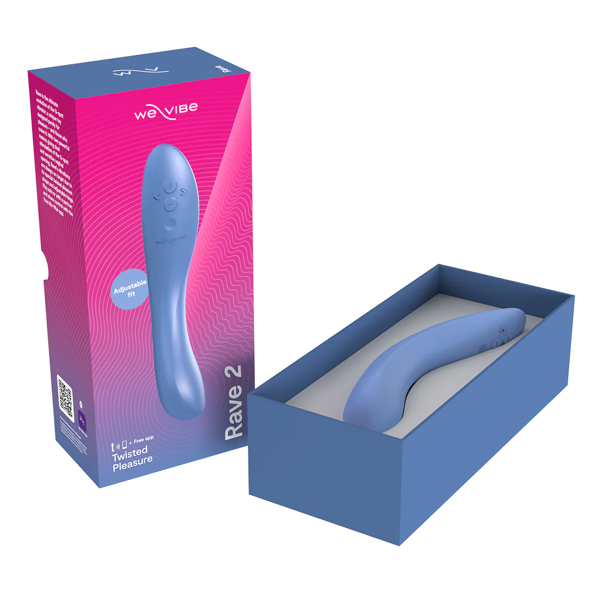 We-Vibe® - Rave 2 – Twisted Pleasure - G-Spot Vibrator – Blue
