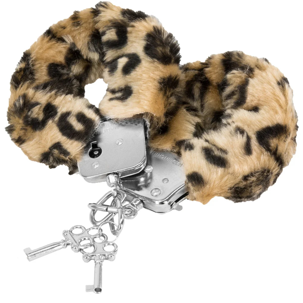 Tender Cuffs Furry Handcuffs - Leopard