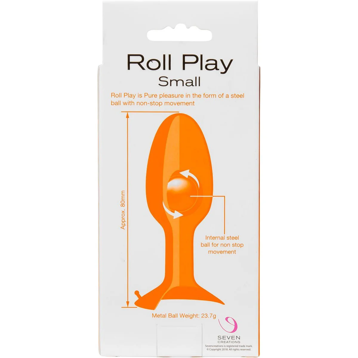 Seven Creations Roll Play Silicone Butt Plug - Small