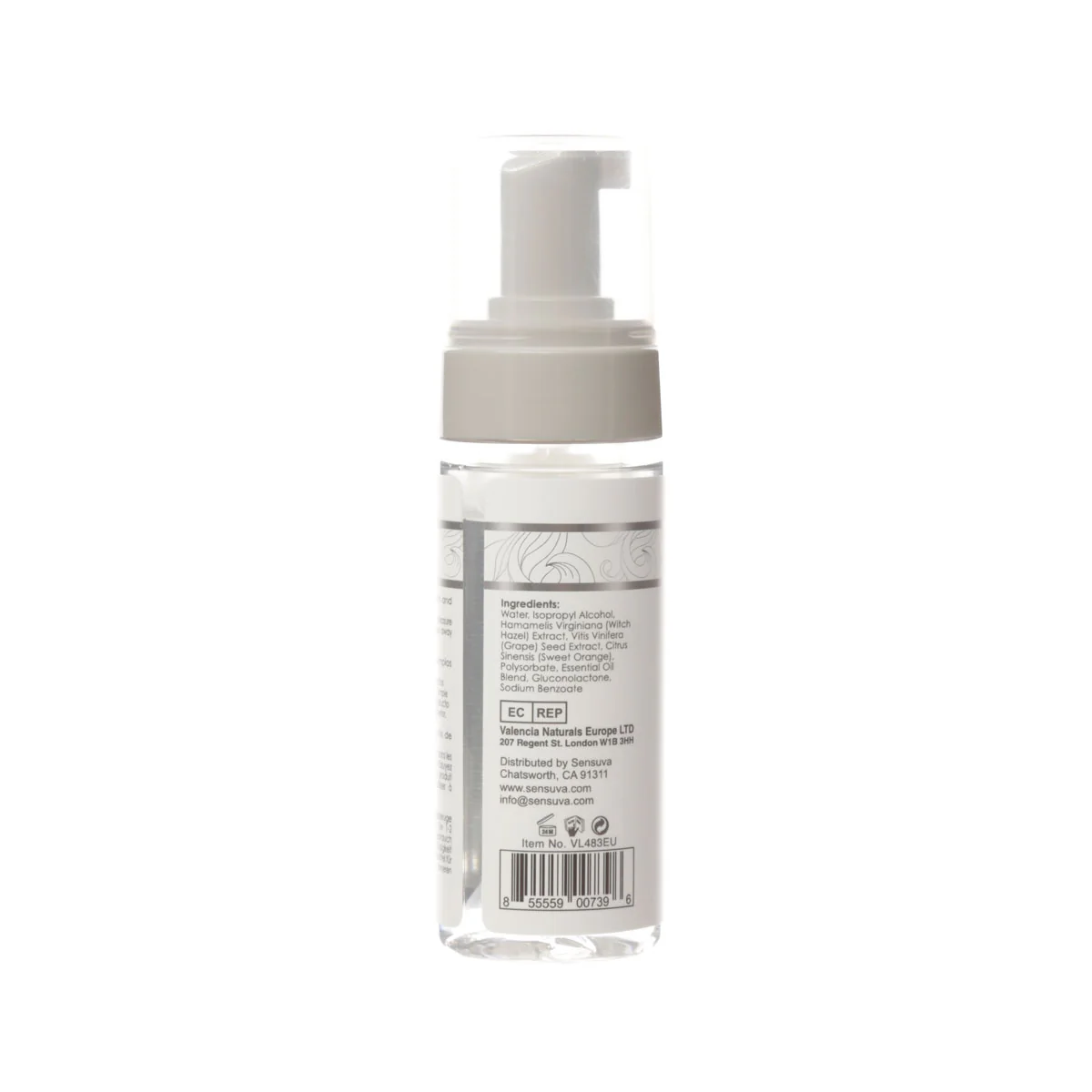 Sensuva Think Clean Thoughts Foaming Anti Bacterial Toy Cleaner 5.07oz