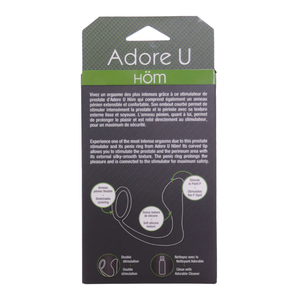 Adore U Hom Prostate Stimulator - Black