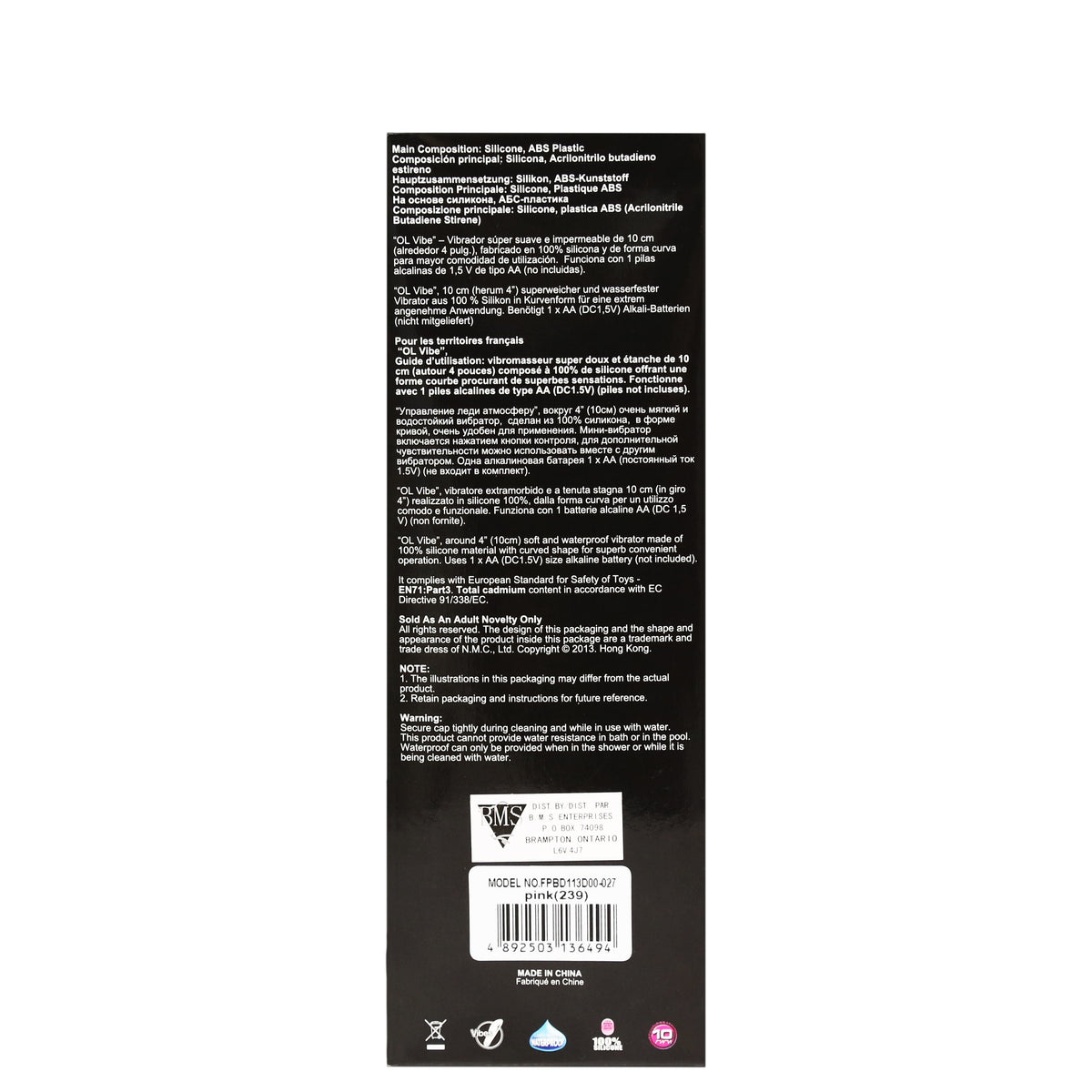 NMC Ol Vibe 4 inch G-Spot Vibrator - Pink