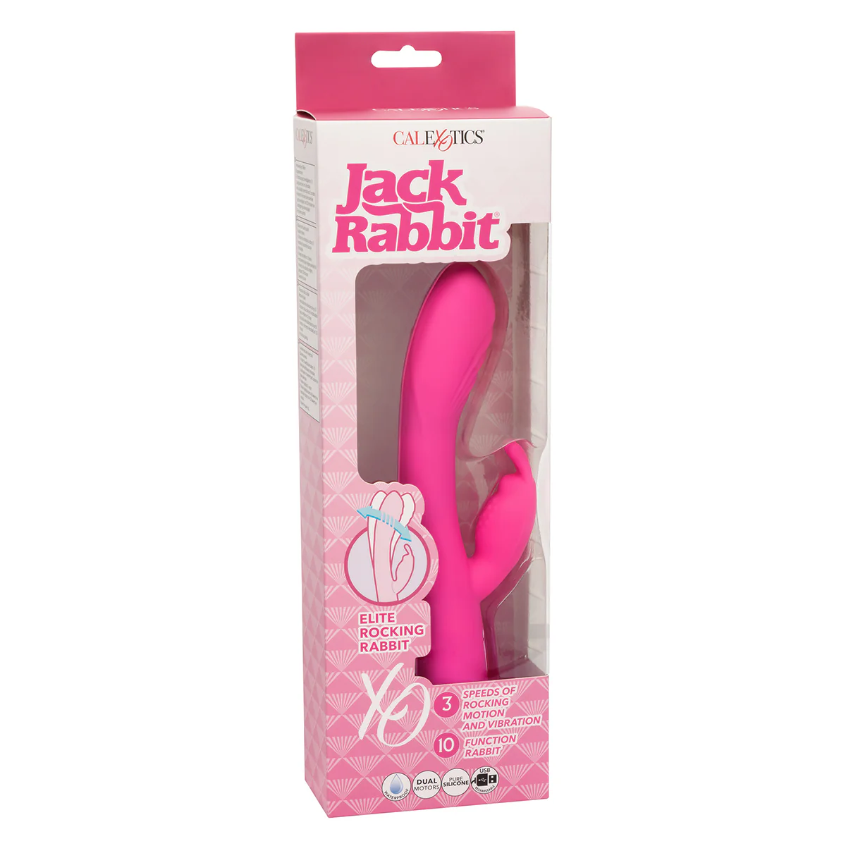 CaleXOtics Jack Rabbit Elite Beaded G Rabbit – Pink