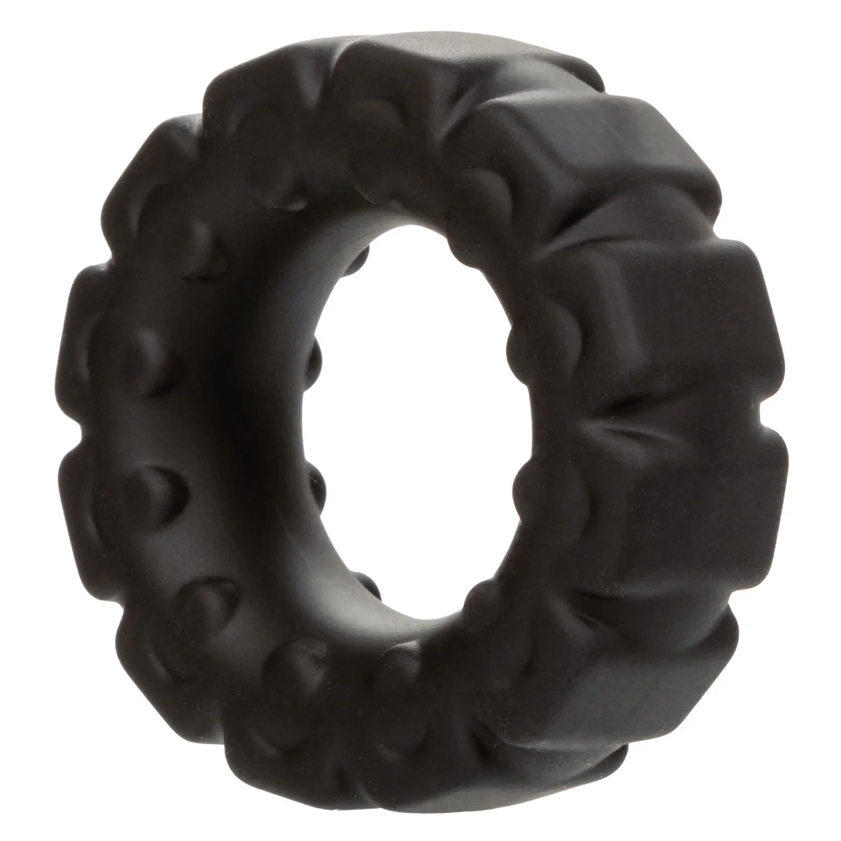 CaleXOtics – Alpha Ring – Liquid Silicone Prolong Tread Ring - Black