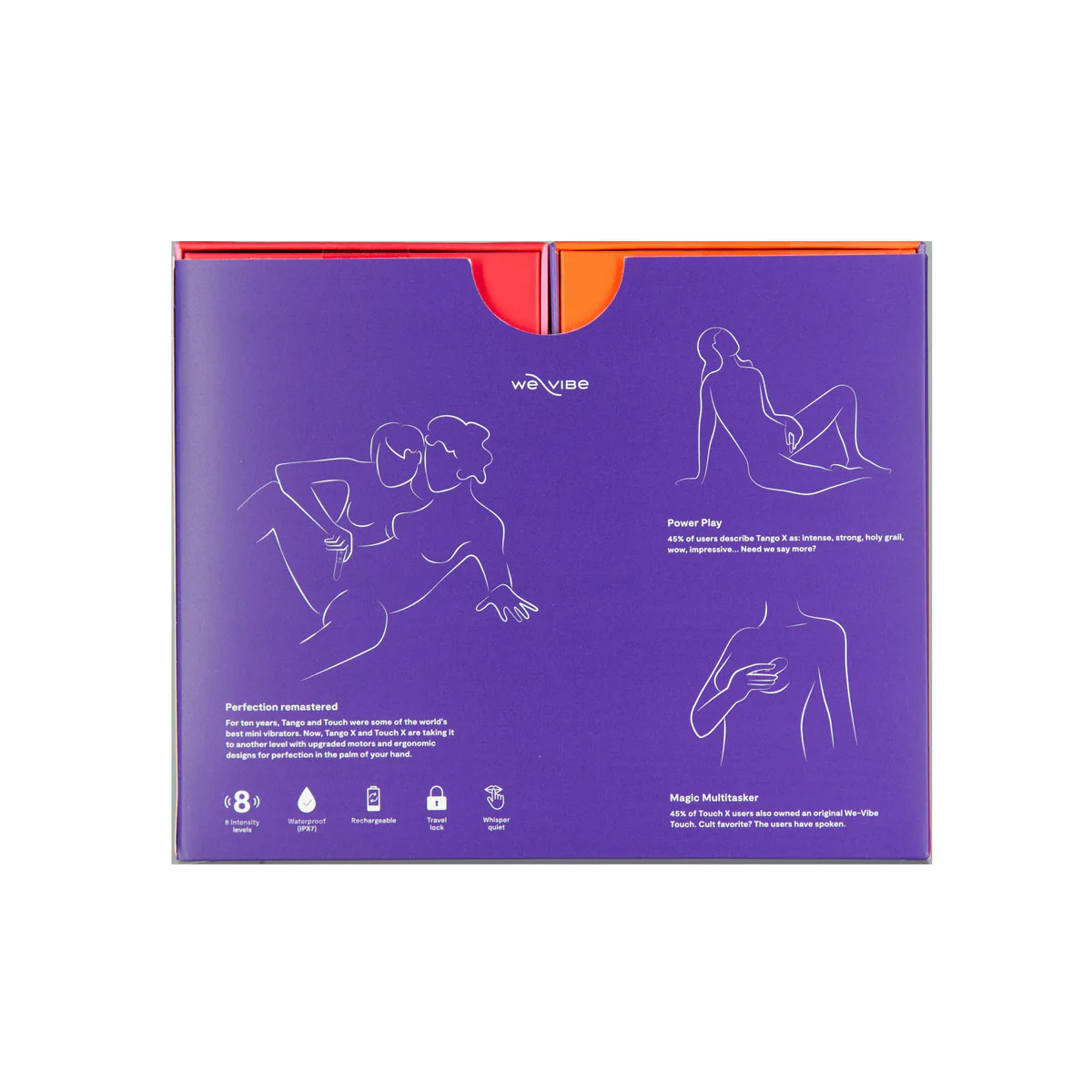 We-Vibe - Forever Favorites – Lay-On Vibrating Massager & Bullet Vibrator Special Edition Set – Red/Coral