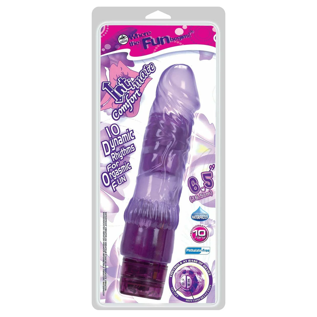 NMC Intimate Comfort - Vibrating Dildo - Purple