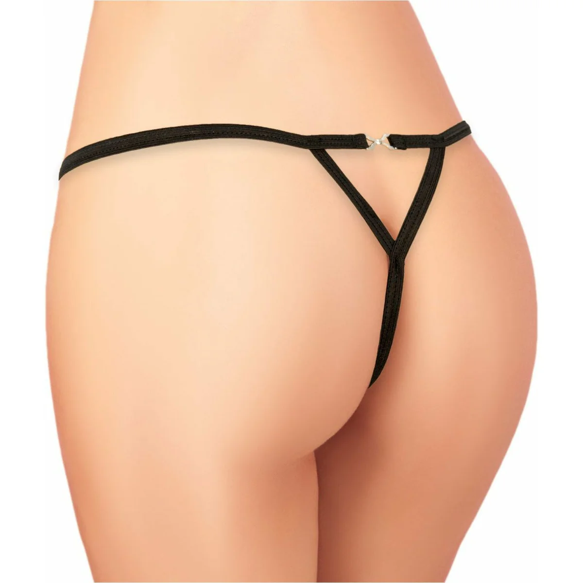 Wet Look Panty with Clasp Back - O/S