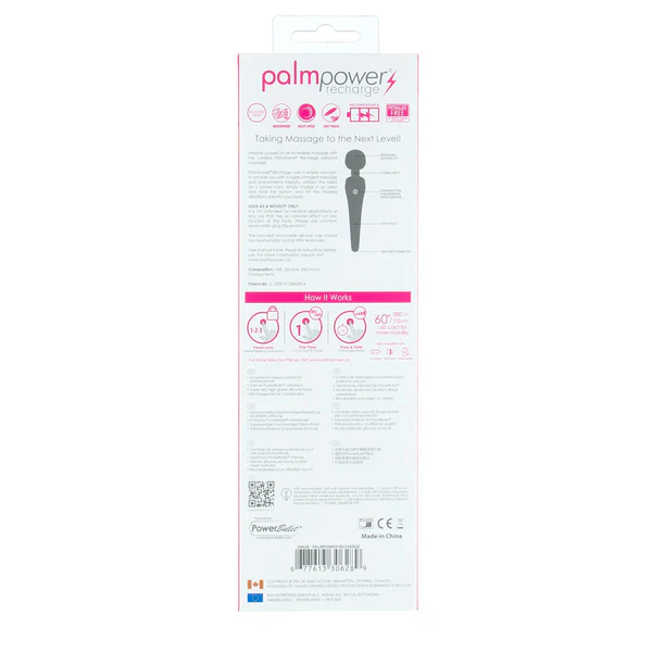PalmPower Recharge Waterproof Personal Massager